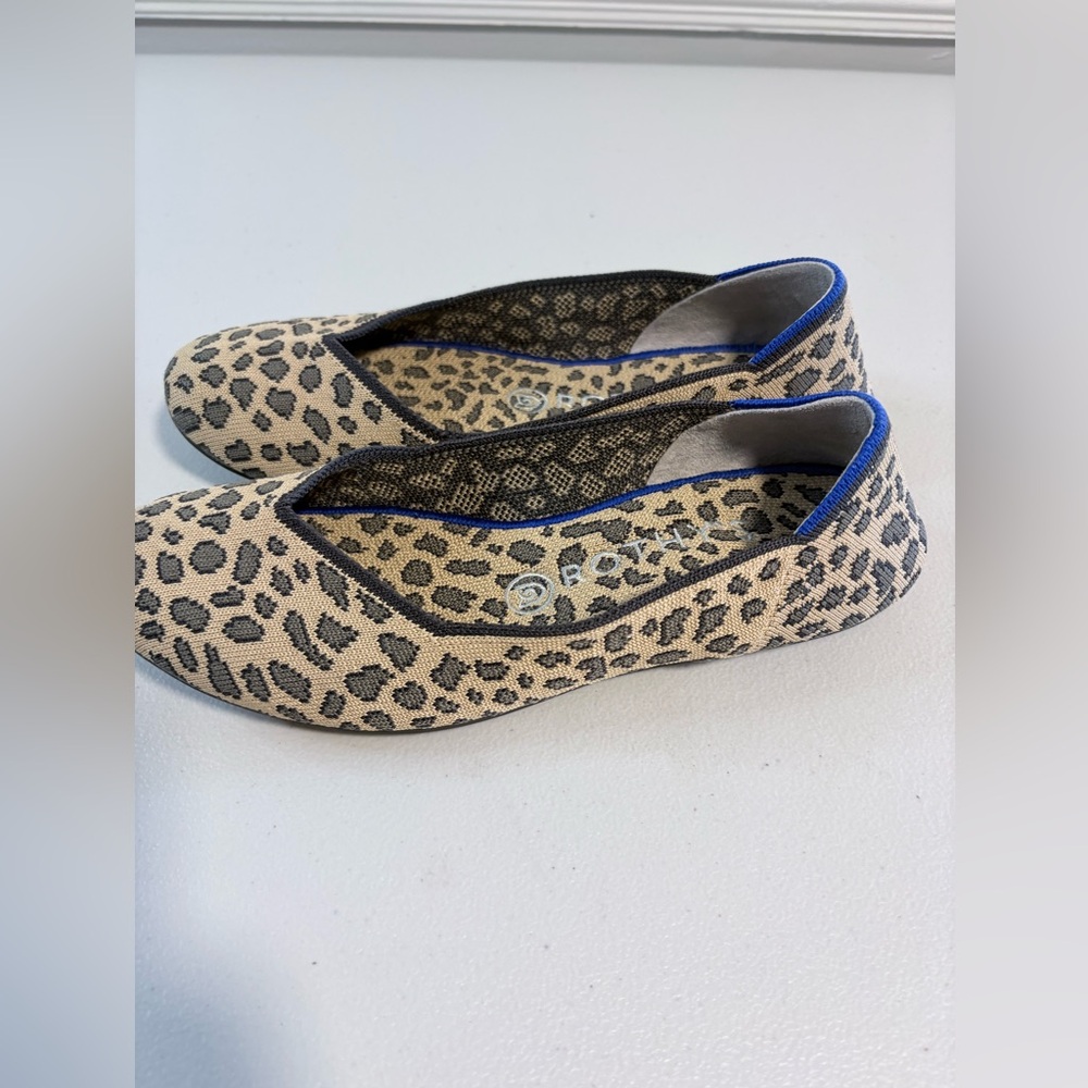 Rothy’s The Flat | Leopard Print Knit Flats | Size 7.5 - Picture 8 of 14